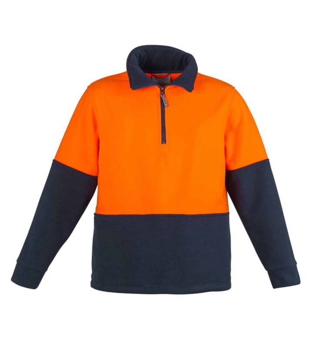 Picture of Syzmik, Unisex Hi Vis Half Zip Fleece Jumper